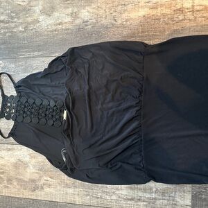 Elegant Black Halter Dress-NWOT